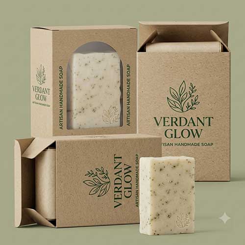 Brown Handmade Soap Boxes