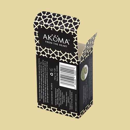 Custom Black Soap Box packaging