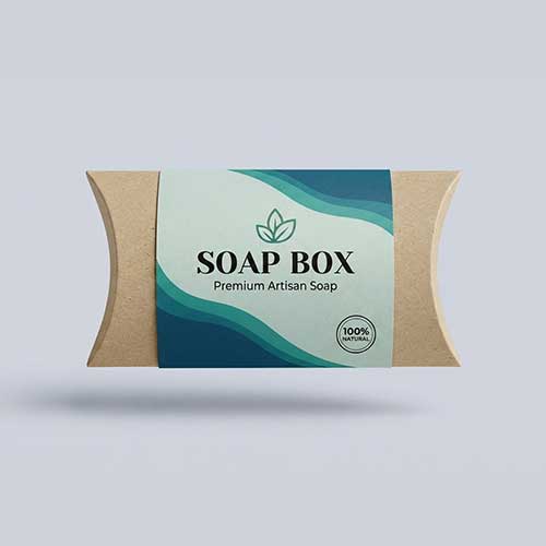 Kraft Pillow Soap Boxes