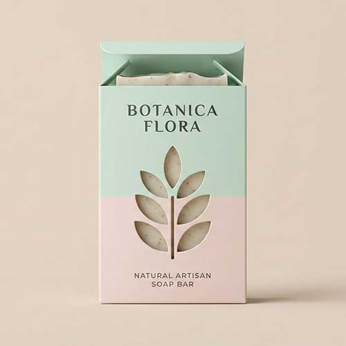 Window Die Cut Soap packaging Boxes